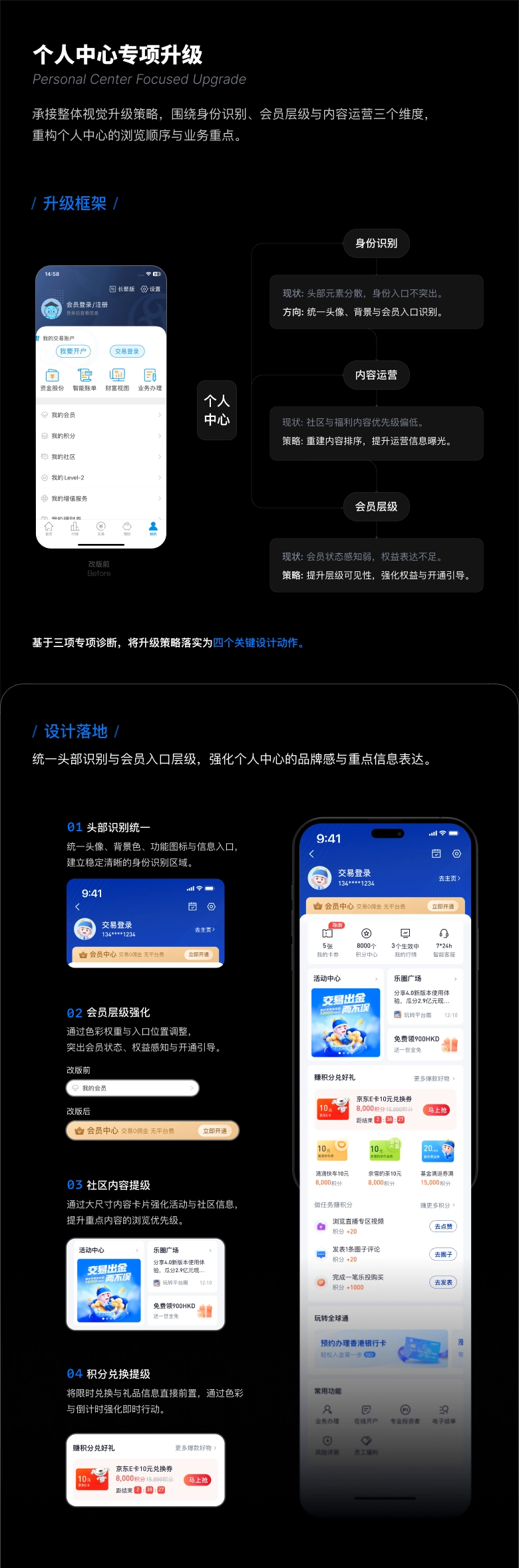 个人中心专项升级